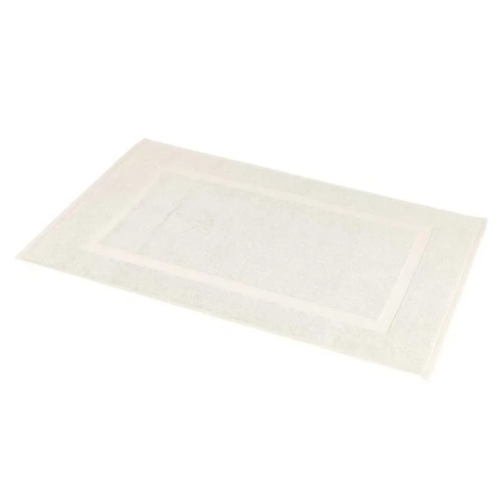 Cream Cotton Bath Mat 20x31 Absorbent Terrycloth Bathroom Rug Soft Quick Dry